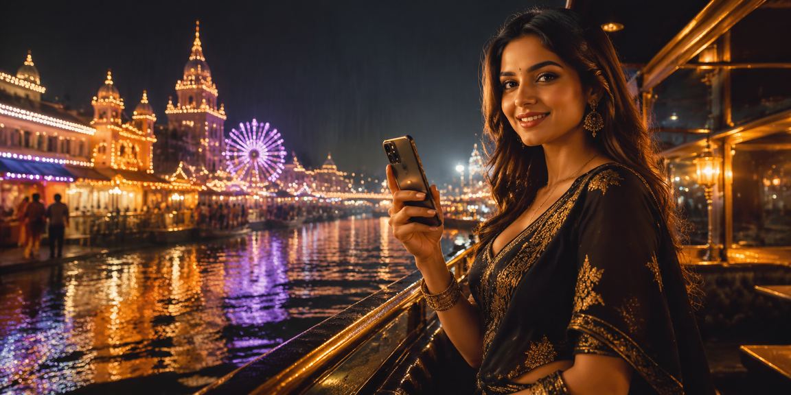 Night market in India symbolizing secure and trusted online transactions